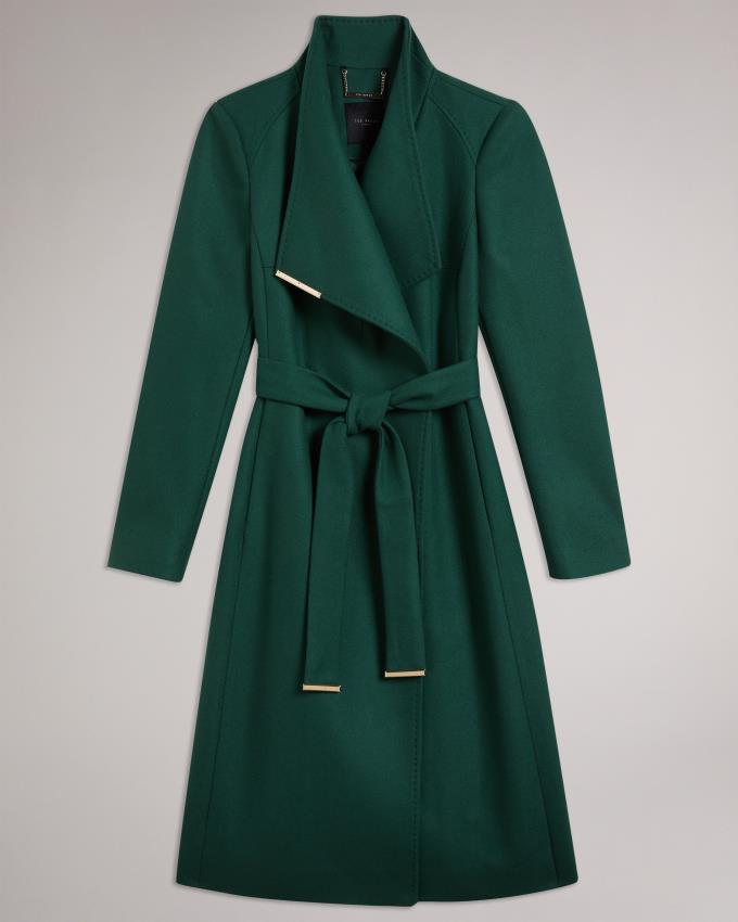 Manteau Ted Baker Wool Wrap Vert Foncé Femme | AUD-42506538